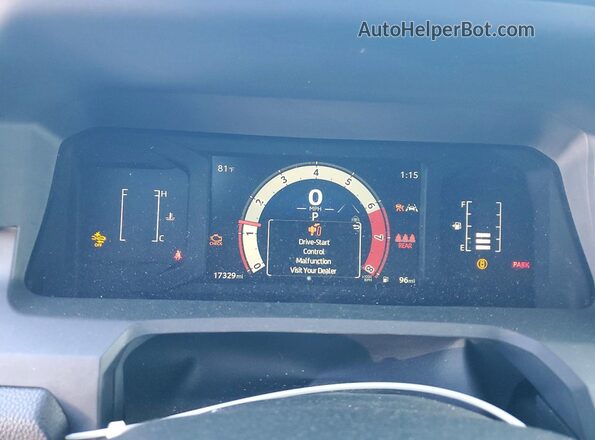 3TYKD5HN1ST034706 2025 TOYOTA TACOMA Silver Вид щитка приладів