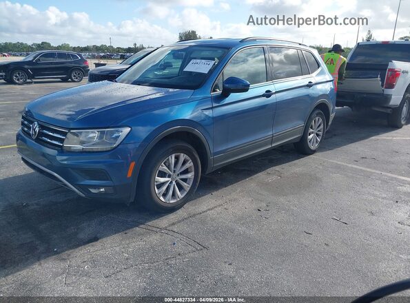 3VV1B7AX0JM028643 2018 VOLKSWAGEN TIGUAN Blue Front left