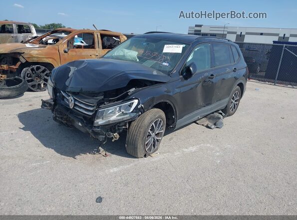 3VV1B7AX1MM003531 2021 VOLKSWAGEN TIGUAN Black Առջևի ձախ երեք քառորդ տեսարան