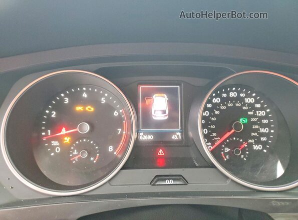 3VV2B7AX1MM065094 2021 VOLKSWAGEN TIGUAN White Սարքավորումների վահանակի տեսք