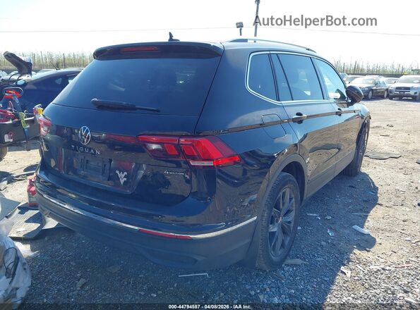 3VV2B7AX3NM038027 2022 VOLKSWAGEN TIGUAN Черный Задняя правая четверть