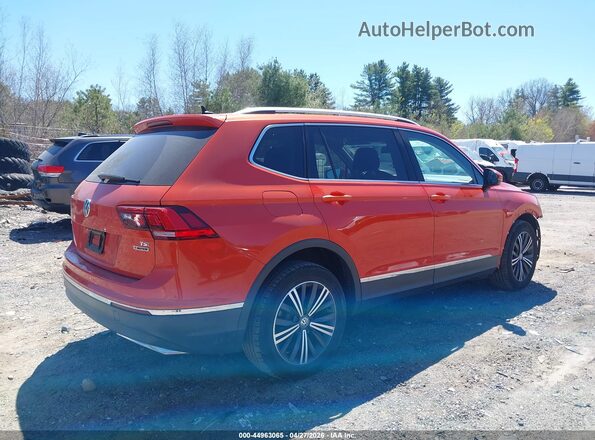 3VV2B7AX5JM024530 2018 VOLKSWAGEN TIGUAN Orange Tył prawy