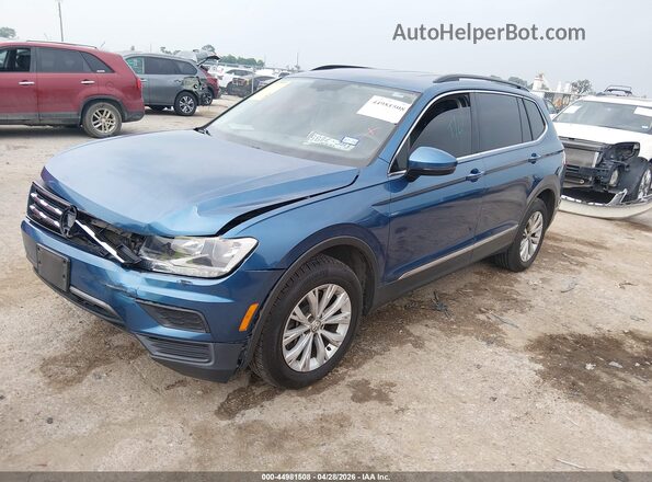 3VV2B7AX5JM092150 2018 VOLKSWAGEN TIGUAN Blue Vista tres cuartos delantera izquierda