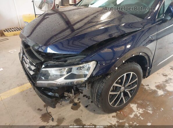 3VV2B7AX6MM056455 2021 VOLKSWAGEN TIGUAN Blue Front view