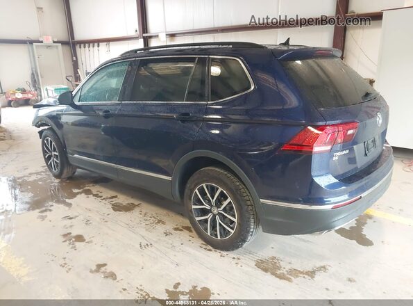 3VV2B7AX6MM056455 2021 VOLKSWAGEN TIGUAN Blue Rear left