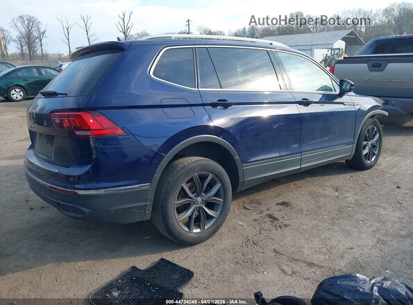 3VV3B7AX0PM091100 2023 VOLKSWAGEN TIGUAN Blue Задня права чверть