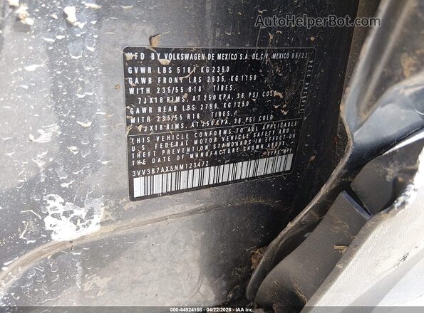 3VV3B7AX5NM123472 2022 VOLKSWAGEN TIGUAN Серый Вид подкапотного пространства