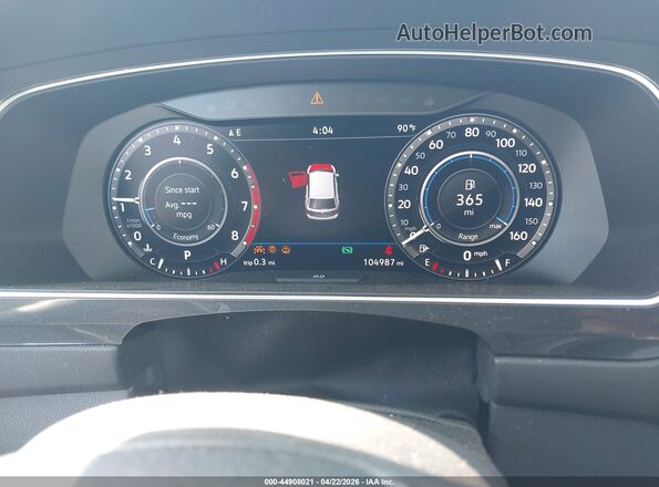 3VV4B7AX2KM062887 2019 VOLKSWAGEN TIGUAN Blue Widok tylnych siedzeń