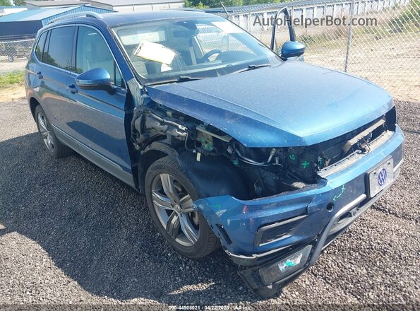 3VV4B7AX2KM062887 2019 VOLKSWAGEN TIGUAN Blue Widok z przodu