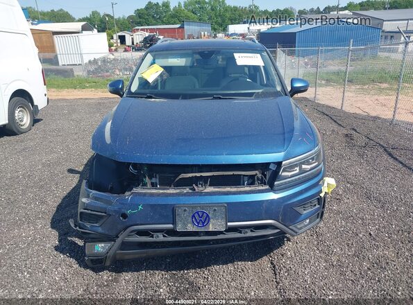 3VV4B7AX2KM062887 2019 VOLKSWAGEN TIGUAN Blue Widok zestawu wskaźników