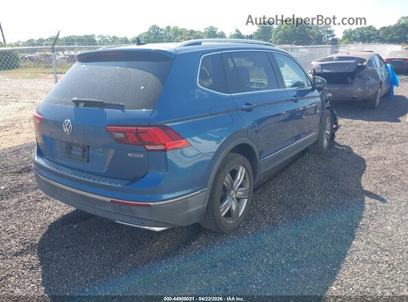 3VV4B7AX2KM062887 2019 VOLKSWAGEN TIGUAN Blue Tył prawy