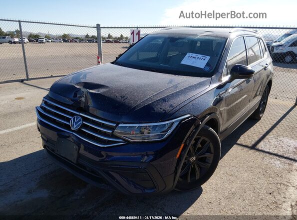 3VVMB7AX6RM038053 2024 VOLKSWAGEN TIGUAN Dark Blue Передняя левая четверть