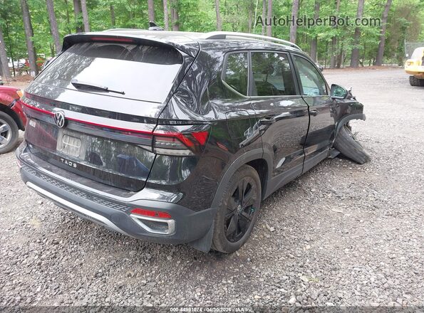 3VVSC7B23SM015875 2025 VOLKSWAGEN TAOS Черный Задняя правая четверть