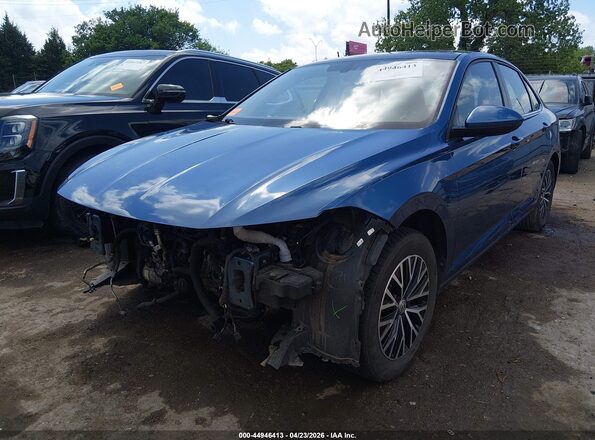 3VWC57BU6MM004450 2021 VOLKSWAGEN JETTA Blue Vista tres cuartos delantera izquierda