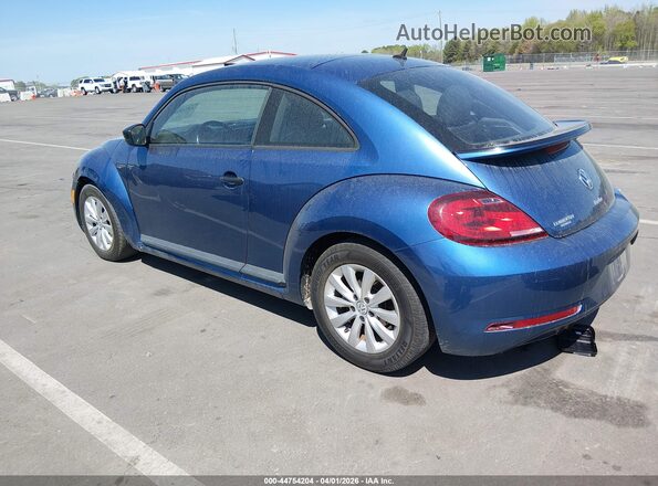 3VWFD7ATXJM716660 2018 VOLKSWAGEN BEETLE Blue Rear left