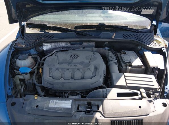3VWFD7ATXJM716660 2018 VOLKSWAGEN BEETLE Blue Rear view