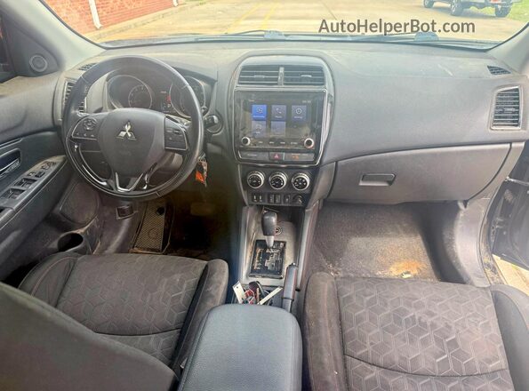 JA4ARUAU7MU007460 2021 MITSUBISHI OUTLANDER Black Widok tylnych siedzeń