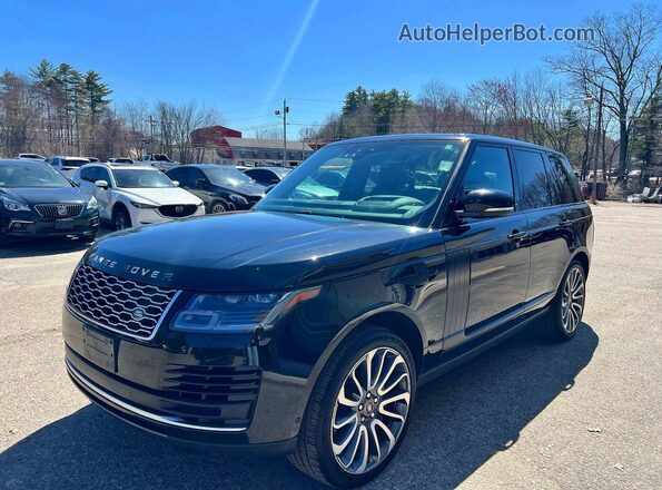 SALGS2SV8KA517596 2019 LAND ROVER RANGE ROVER Черный Задняя левая четверть