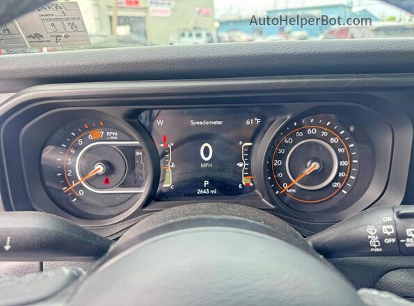 1C4PJXDN5SW643261 2025 JEEP WRANGLER Black Вид щитка приладів