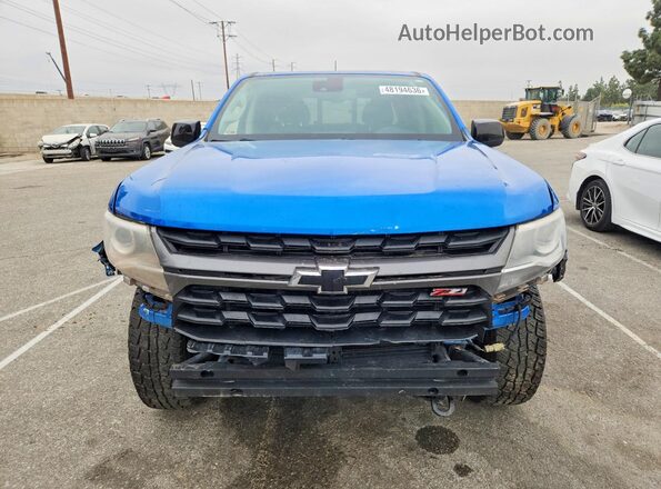 1GCGTDEN3M1227040 2021 CHEVROLET 1500 Blue Դիմացի տեսք