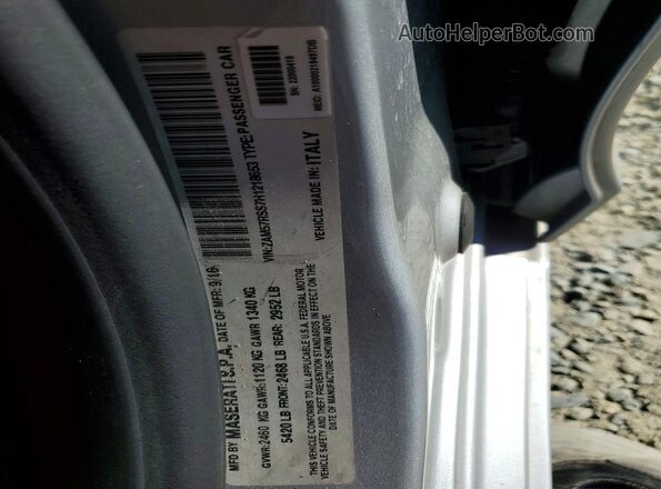 ZAM57RSS7H1218653 2017 MASERATI ALL OTHER Silver 