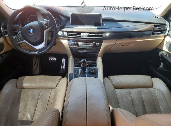 5UXKU6C50G0R34000 2016 BMW X6 Orange Սարքավորումների վահանակի տեսք