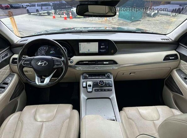 KM8R7DHE2MU209549 2021 HYUNDAI PALISADE Черный Вид сзади