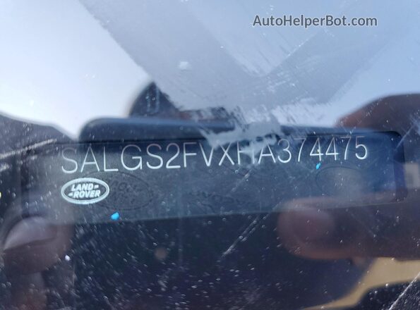 SALGS2FVXHA374475 2017 LAND ROVER RANGE Синий Вид наклейки с VIN-кодом