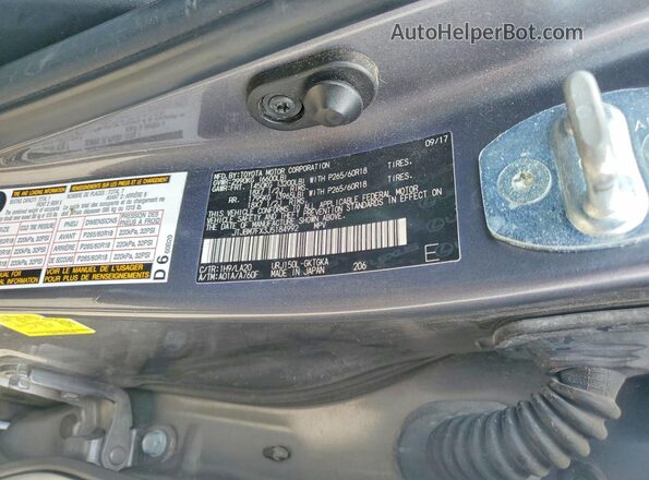 JTJBM7FX3J5184992 2018 LEXUS GX Gray 360 interior view