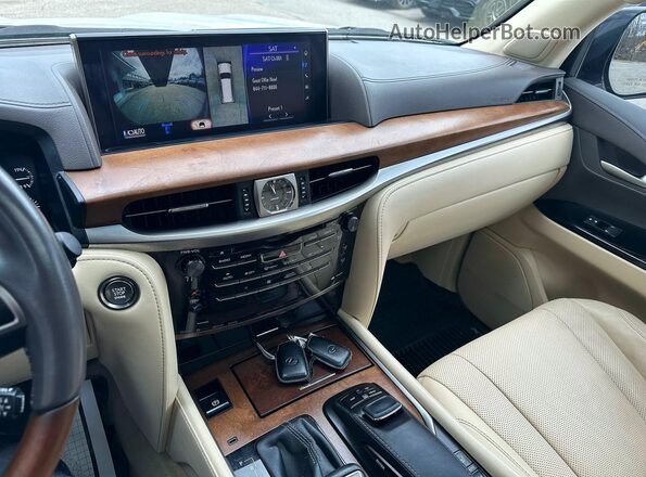 JTJHY7AX2K4285356 2019 LEXUS LX White Engine compartment view
