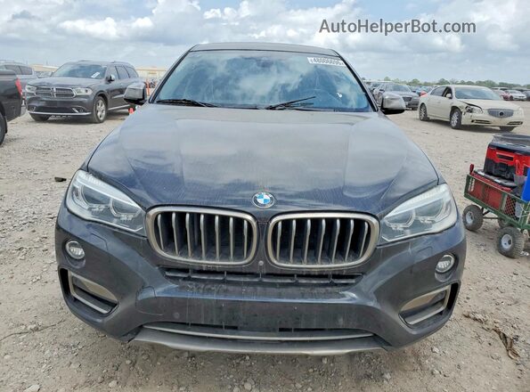 5UXKU6C57G0S82461 2016 BMW X6 Black Вид ззаду