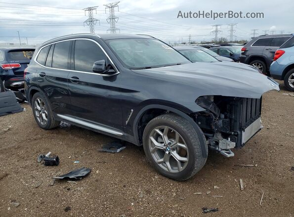 5UXTY3C09M9H28390 2021 BMW X3 Черный Вид спереди