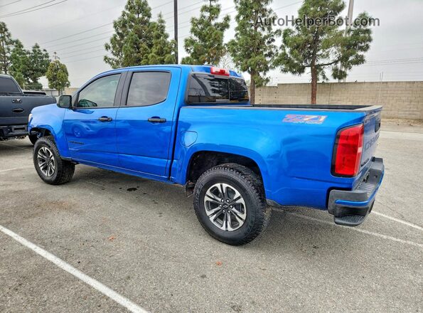 1GCGTDEN3M1227040 2021 CHEVROLET 1500 Blue Հետևի ձախ