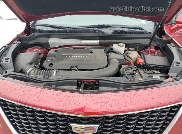 1GYFZER40KF199063 2019 CADILLAC XT4 Red Вид наклейки з VIN-кодом