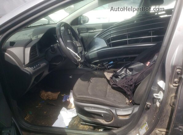 5NPD84LF0KH470777 2019 HYUNDAI ELANTRA Gray Widok deski rozdzielczej