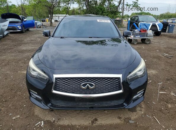JN1CV7AP3HM642013 2017 INFINITI Q50 Black Հետևի տեսք