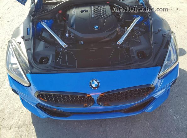 WBAHF9C07MWX29534 2021 BMW Z4 Blue Շարժիչի բաժամունքի տեսք