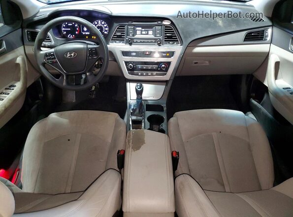 5NPE24AF2HH549238 2017 HYUNDAI SONATA Blue Սարքավորումների վահանակի տեսք