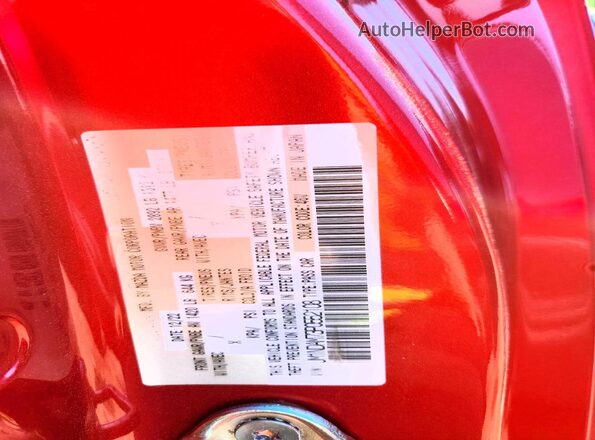 JM1NDAM73P0552108 2023 MAZDA MX-5 Red Vista de la etiqueta del VIN