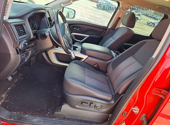 1N6AA1EF1NN100152 2022 NISSAN TITAN Red წინა პანელის ხედი