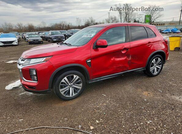 JA4APUAU3MU012967 2021 MITSUBISHI OUTLANDER Красный Задняя левая четверть