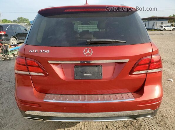 4JGDA5JB2GA682570 2016 MERCEDES-BENZ GLE Red Հետևի տեսք