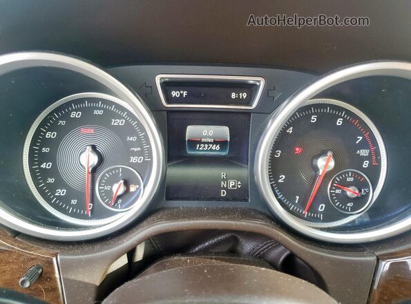 4JGDA5JB2GA682570 2016 MERCEDES-BENZ GLE Red Սարքավորումների վահանակի տեսք