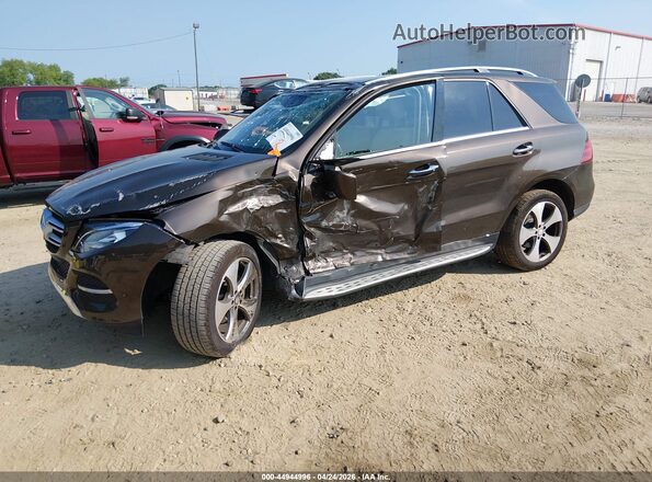 4JGDA5JB6GA788214 2016 MERCEDES-BENZ GLE 350 Коричневый Передняя левая четверть