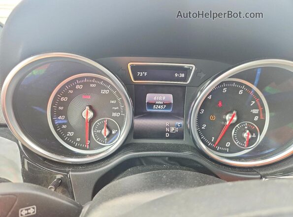 4JGDA5JB6JB165533 2018 MERCEDES-BENZ GLE White Вид щитка приладів