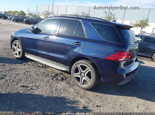 4JGDA5JB6JB170506 2018 MERCEDES-BENZ GLE 350 Dark Blue Задня ліва чверть