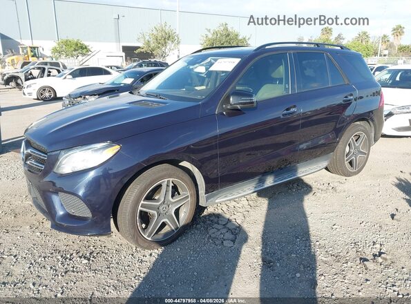 4JGDA5JB6JB170506 2018 MERCEDES-BENZ GLE 350 Dark Blue Передня ліва чверть