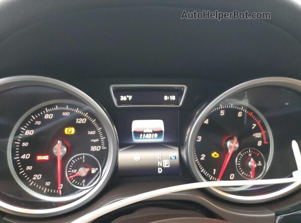4JGDF6EE1JB049944 2018 MERCEDES-BENZ GLS Black Widok zestawu wskaźników