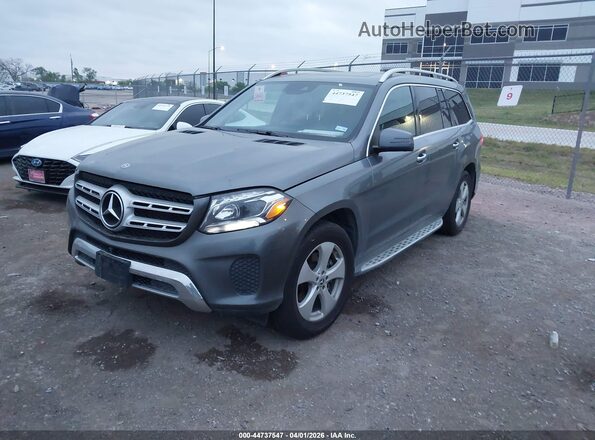4JGDF6EE1JB112444 2018 MERCEDES-BENZ GLS 450 Gray Առջևի ձախ երեք քառորդ տեսարան