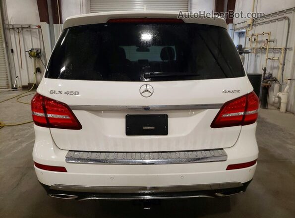 4JGDF6EE2JB156274 2018 MERCEDES-BENZ GLS White Вид ззаду